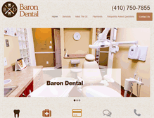 Tablet Screenshot of barondental.com